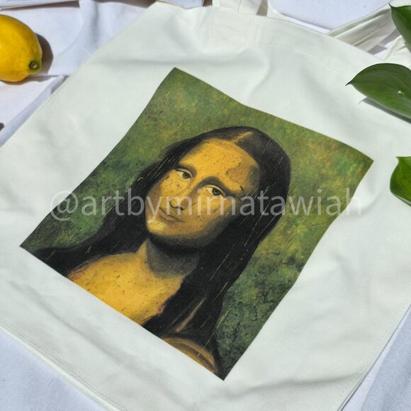 Tote Bag with Original Artwork – Reusable Canvas Tote – Artist-Designed Bag - Picture 6 of 6